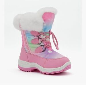 Nova Mountain Girl’s Light Up Snow Boots, size 1